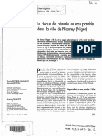 Secheresse: Le Risque de Pénurie en Eau Polable Dans Ville Niamey (Niger)