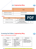 CoE Screening Test Pattern & Syllabus - Engineering Wing