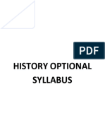 History Optional Syllabus