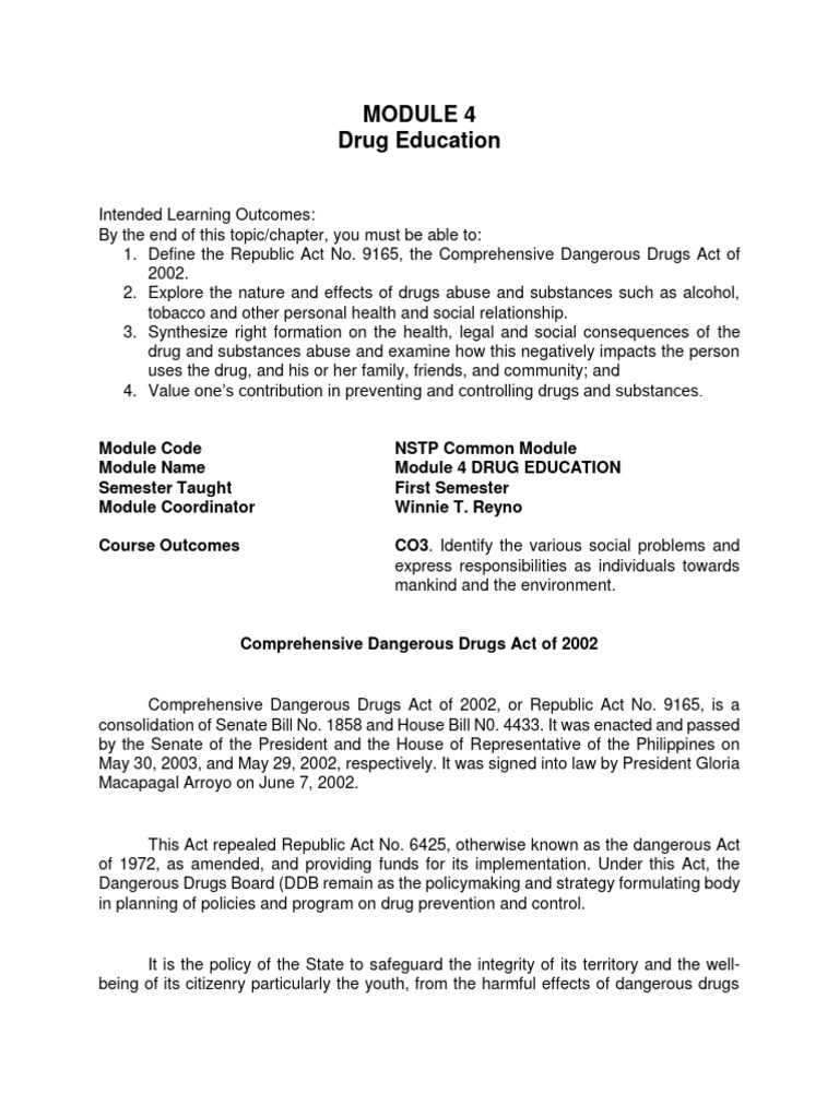 module-4-drug-education-pdf-cannabis-drug-illegal-drug-trade