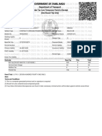 Department of Transport: Border Tax Cum Temporary Permit E-Receipt (One Round Trip Only)