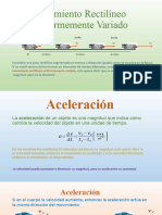 Movimiento Rectilíneo Uniformemente Variado