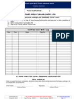 Additional Names - Confined Space Entry Permit Template