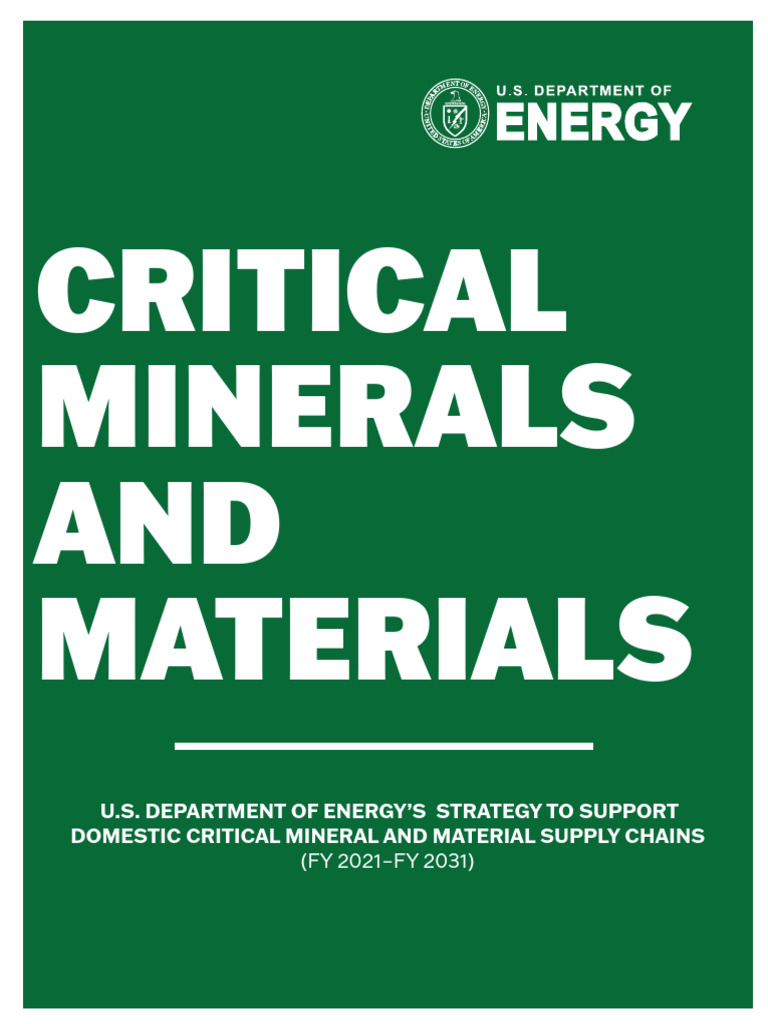 CRITICAL MINERALS MATERIALS CM intelligence overview