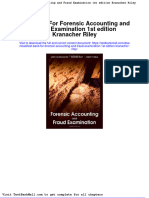Test Bank For Forensic Accounting and Fraud Examination 1st Edition Kranacher Riley