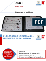 Tema 4. Enseñanza Del Balonmano (Etapa de Iniciación)