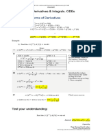 Laplace Transform of Derivatives and Integrals - ODEs