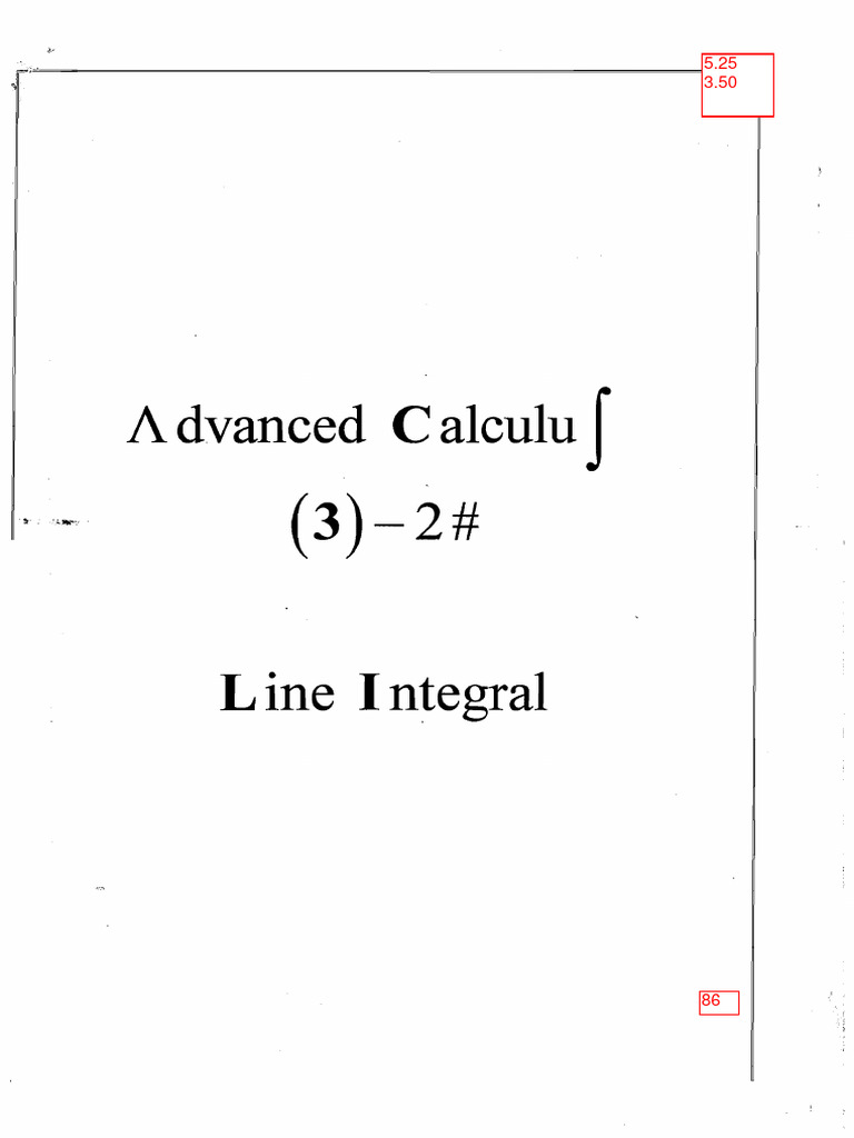 Line Integral