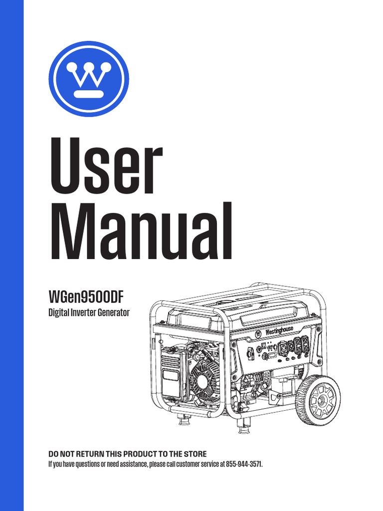 WGen9500DF Manual Web PDF Propane Liquefied Petroleum Gas