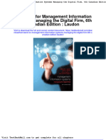 Test Bank For Management Information Systems Managing The Digital Firm 6th Canadian Edition Laudon