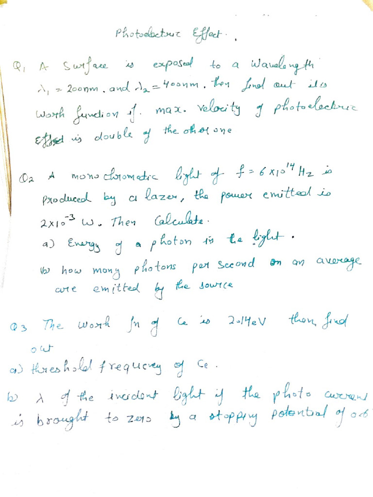 Photoelectric Effect | PDF