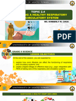 Topic 2.4 - Maintaining A Healthy Circulatory and Repiratory System