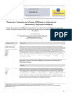 Desarrollo y Validación de La Escala SERR para La Detección de Extremismo y Radicalismo Religioso