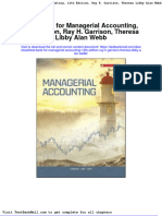 Test Bank For Managerial Accounting 12th Edition Ray H Garrison Theresa Libby Alan Webb