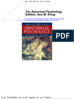 Test Bank For Abnormal Psychology 12th Edition Ann M Kring