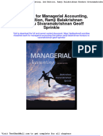 Test Bank For Managerial Accounting 2nd Edition Ramji Balakrishnan Konduru Sivaramakrishnan Geoff Sprinkle