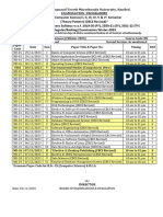 BSC CSComputer Science Winter 2023 Exa Time Table