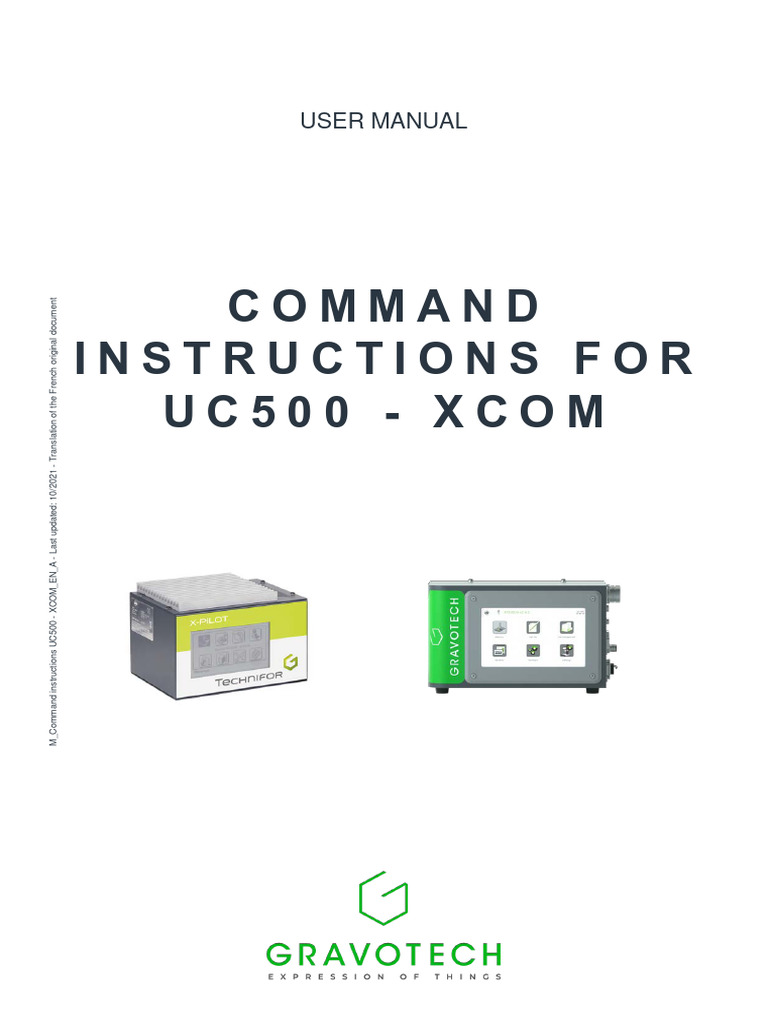 M - Command Instructions UC500 - XCOM - EN | PDF