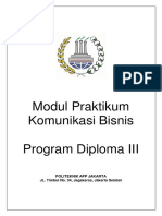 Modul Praktikum Komunikasi Bisnis Pertemuan 1