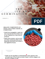Seed Chemistry, Viability and Germination