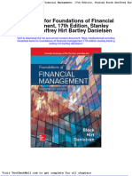 Test Bank For Foundations of Financial Management 17th Edition Stanley Block Geoffrey Hirt Bartley Danielsen