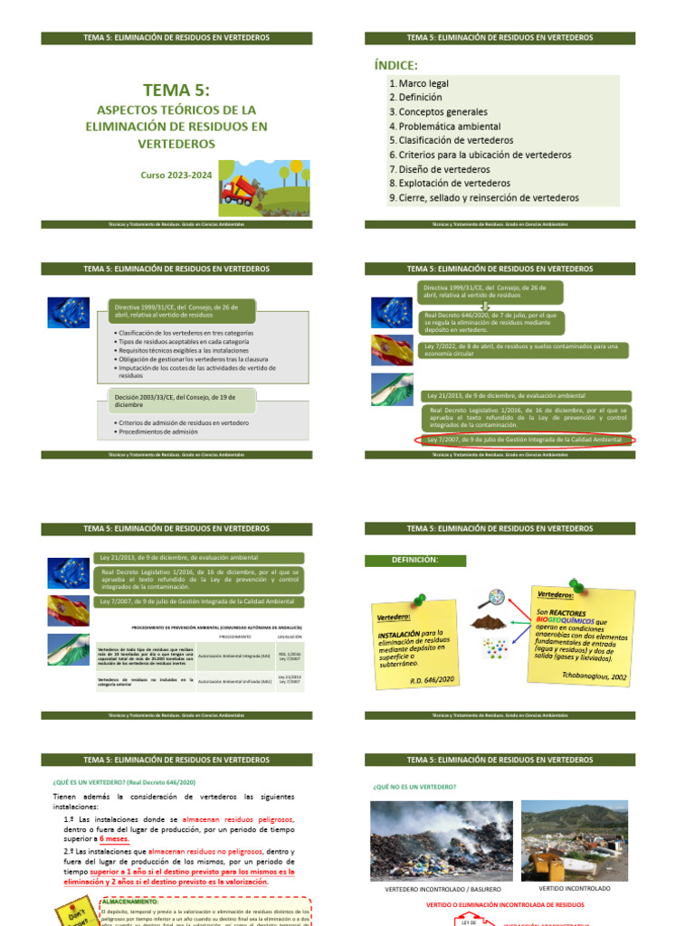 Control de Vertederos y Residuos | PDF | Vertedero | Gestión de residuos