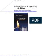 Test Bank For Foundations of Marketing 8th Edition