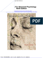 Test Bank For Abnormal Psychology Ninth Edition
