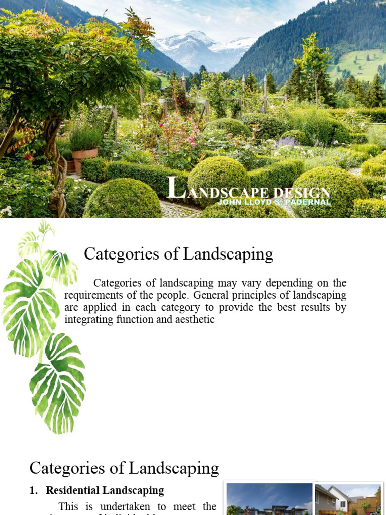 Types of Landscaping Explained | PDF | Zoo | Landscape