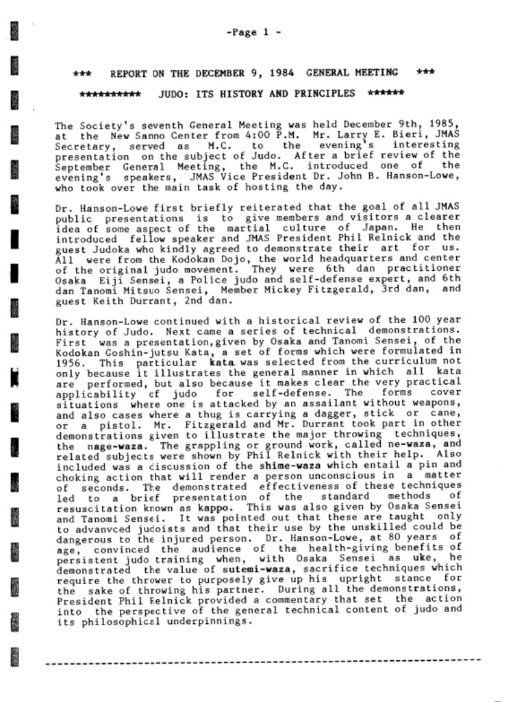 ABOUT JUDO PURPOSE HISTORY PHILOSOPHY PRINCIPLES intelligence overview