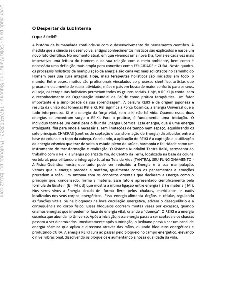 Reiki Kundalini | PDF | Chacra | Reiki