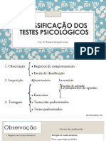 Aula 2- Classificação dos testes e evidências de validade