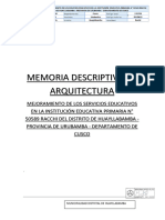 01 Memoria Descriptiva Arquitectura Iep 50589 Racchi