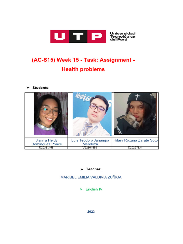 Ac S15 Week 15 Task Assignment Health Problems Pdf