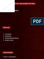 Processamento de Linguagem Natural - Similaridade Semântica