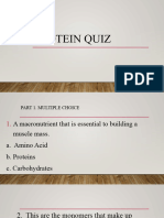 QUIZ (PROTEINS)