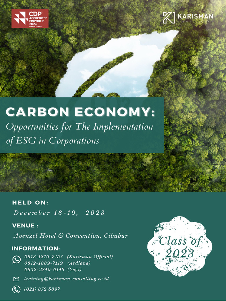 ESG Training: Carbon Economy Workshop | PDF | Low Carbon Economy ...