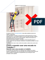 Material de Apoio para Trabalho Com Escada Manual