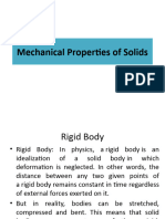 Mechanical Properties of Solids New