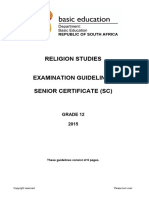 Religion Studies GR 12 Exam Guidelines 2015 Eng