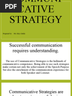 Communicative Strategy