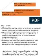 Nakapagsusuri Nang Mabuti Sa Mga Bagay Na May Kinalaman Sa Sarili at Pangyayari