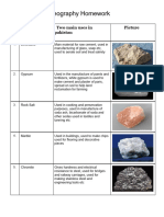Geography Minerals