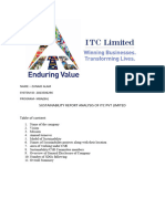 Final Sustainable Analysis Report of ITC