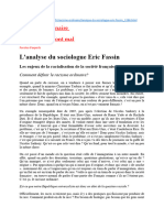 Fassin E. Les Enjeux de La Racialisation de La sociÃ©tÃ© Franã Aise
