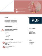 Blue Light Blue Color Blocks Physician CV