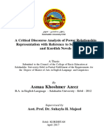 A Critical Discourse Analysis of Power Relationship Representation With Reference To Selected English and Kurdish Novels PDF Free