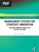 (Routledge Studies in Innovation, Organizations and Technology) Mitsuru Kodama - Management System For Strategic Innovation - Building Dynamic Capabilities View of The Firm-Routledge (2023)