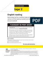 STA228445p 2022 KS2 English Reading Administering MLP Booklet