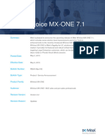 Product Bulletin - MiVoice MX-ONE 7.1 PB2019Apr15E Rev A